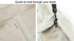 XUANQIFC dog winter jacket size adjustment uses long Velcro closures for secure fit.