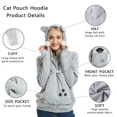 XUDREZ cat-ears hood detail emphasizes playful design and comfort.