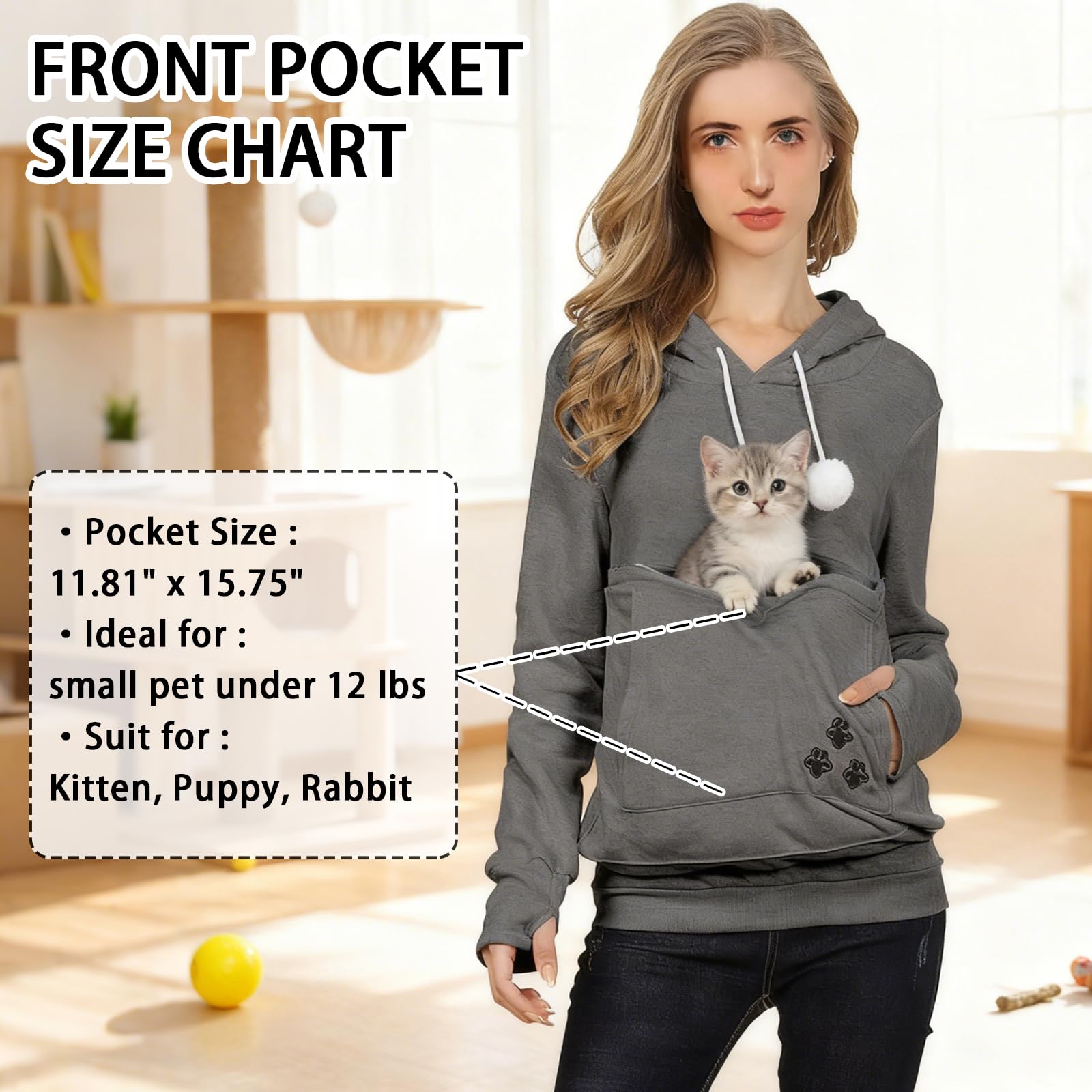 XUDREZ DUBUK hoodie drawstrings with fluffy tips for互动