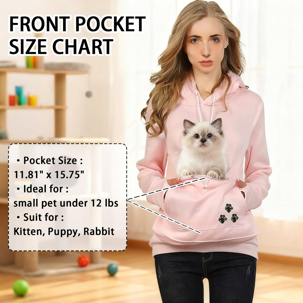 XUDREZ big kangaroo pouch demonstrates secure, cozy space for small pets