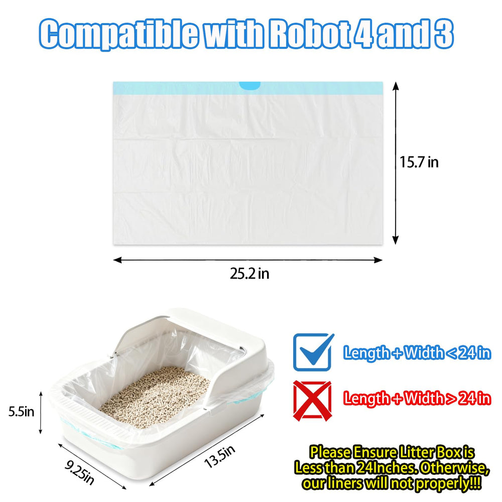 XUEPETT heavy-duty liners fit Litter-Robot 3/4 for sturdy changes