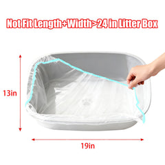 XUEPETT liners sized 25.2 by 15.7 inches for large boxes