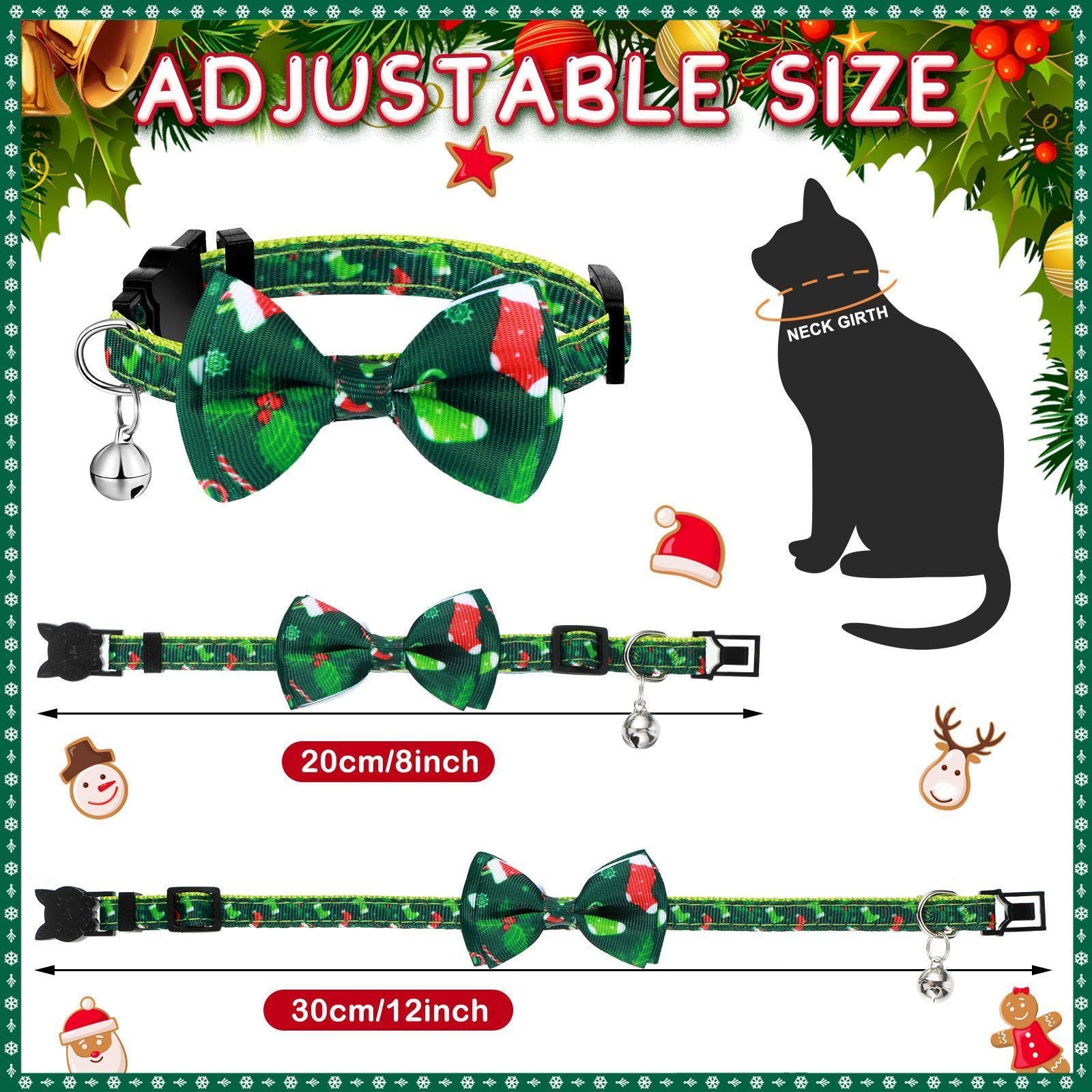 Xuniea Christmas cat collar bell detail adds gentle jingle during play