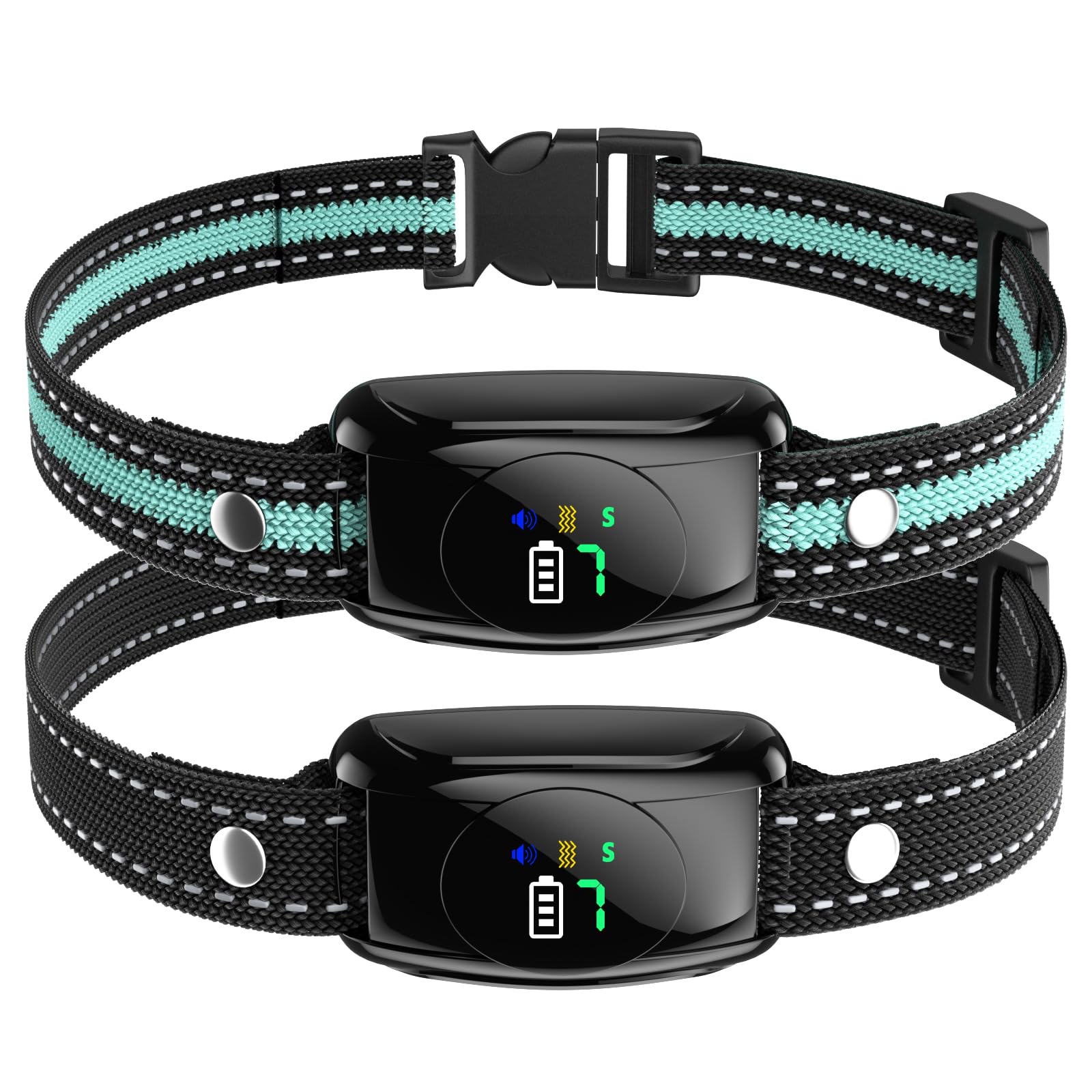 Xuwibaje two-pack no shock bark collars for multi-dog training and consistency