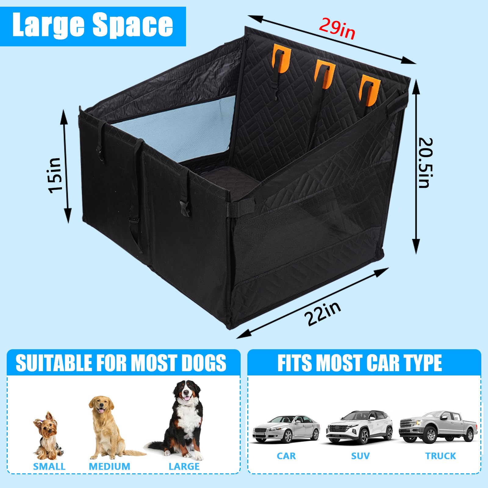 XUYEDOGLSH-storage-pockets-front-bags keeps toys and treats within reach.