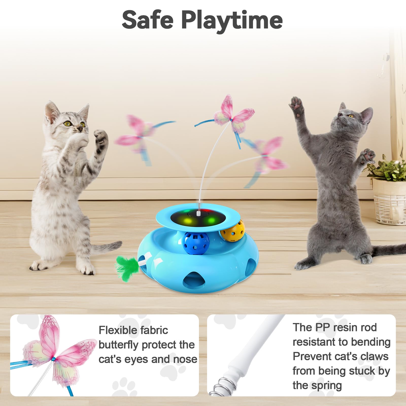 Xuyub 3in1 remote-controlled cat toy lets you adjust settings remotely