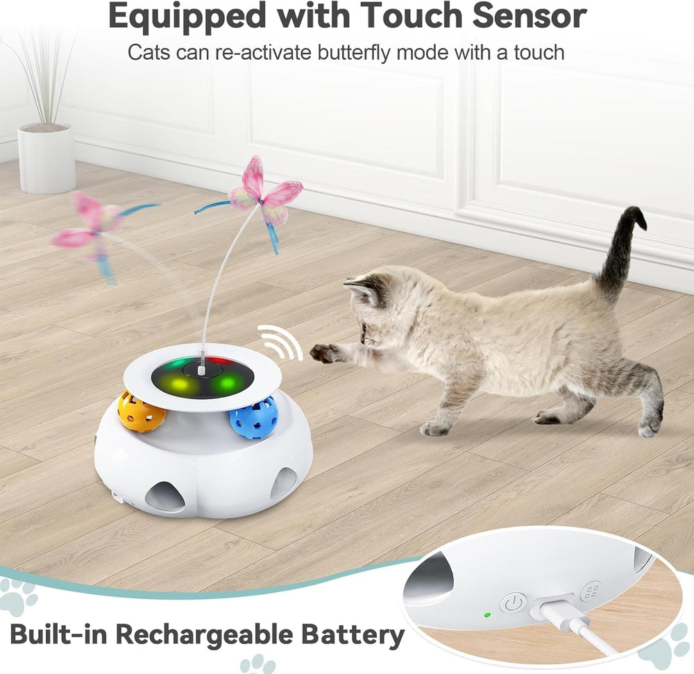 Xuyub USB-rechargeable cat toy with extended playtime
