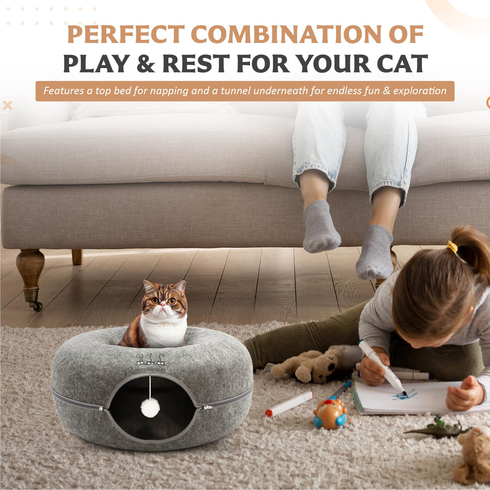 XWIDE MeowMansion detachable design makes cleaning quick and simple.