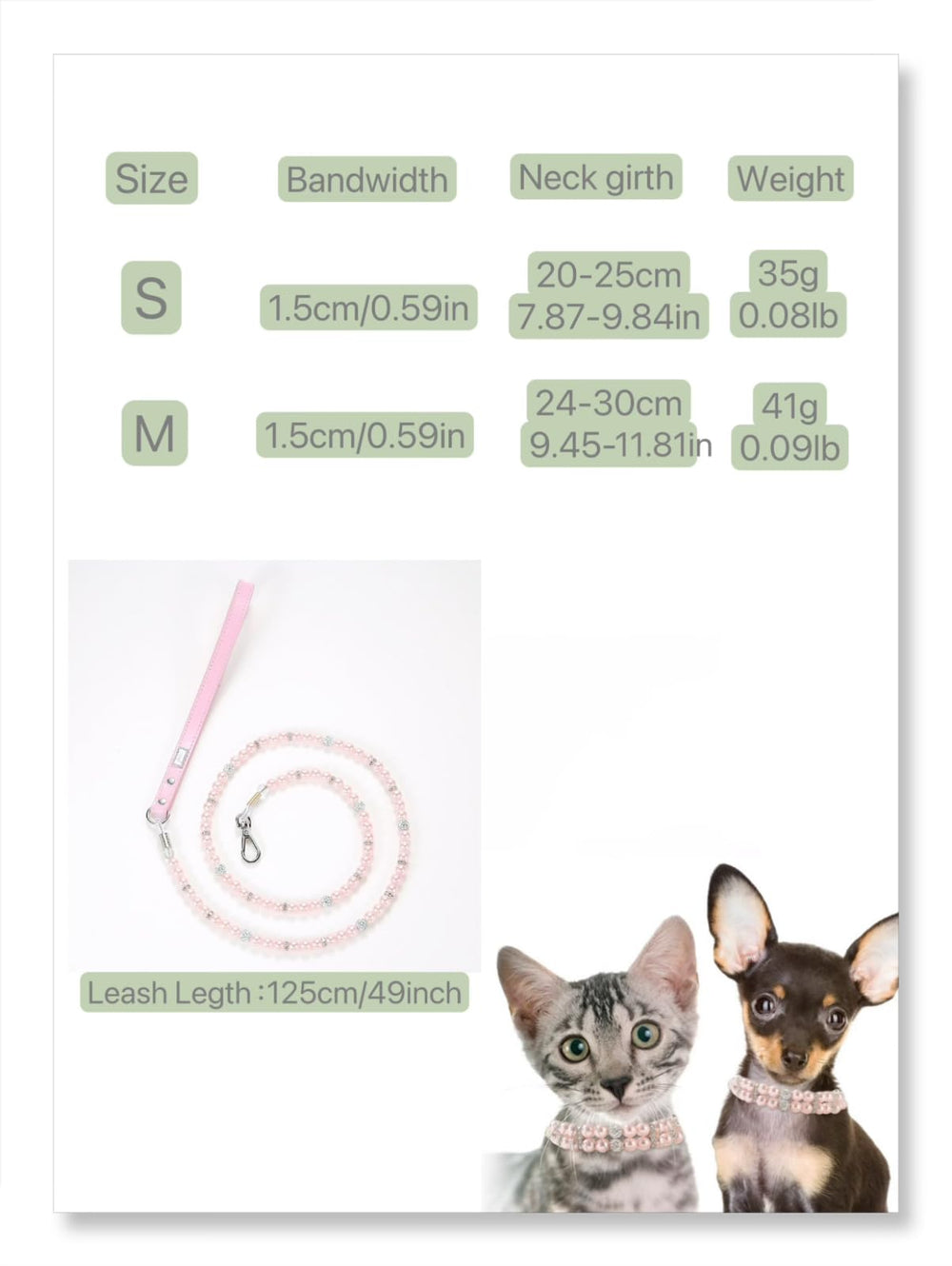 XWTMIM pink small-size collar fits tiny breeds securely for daily wear.