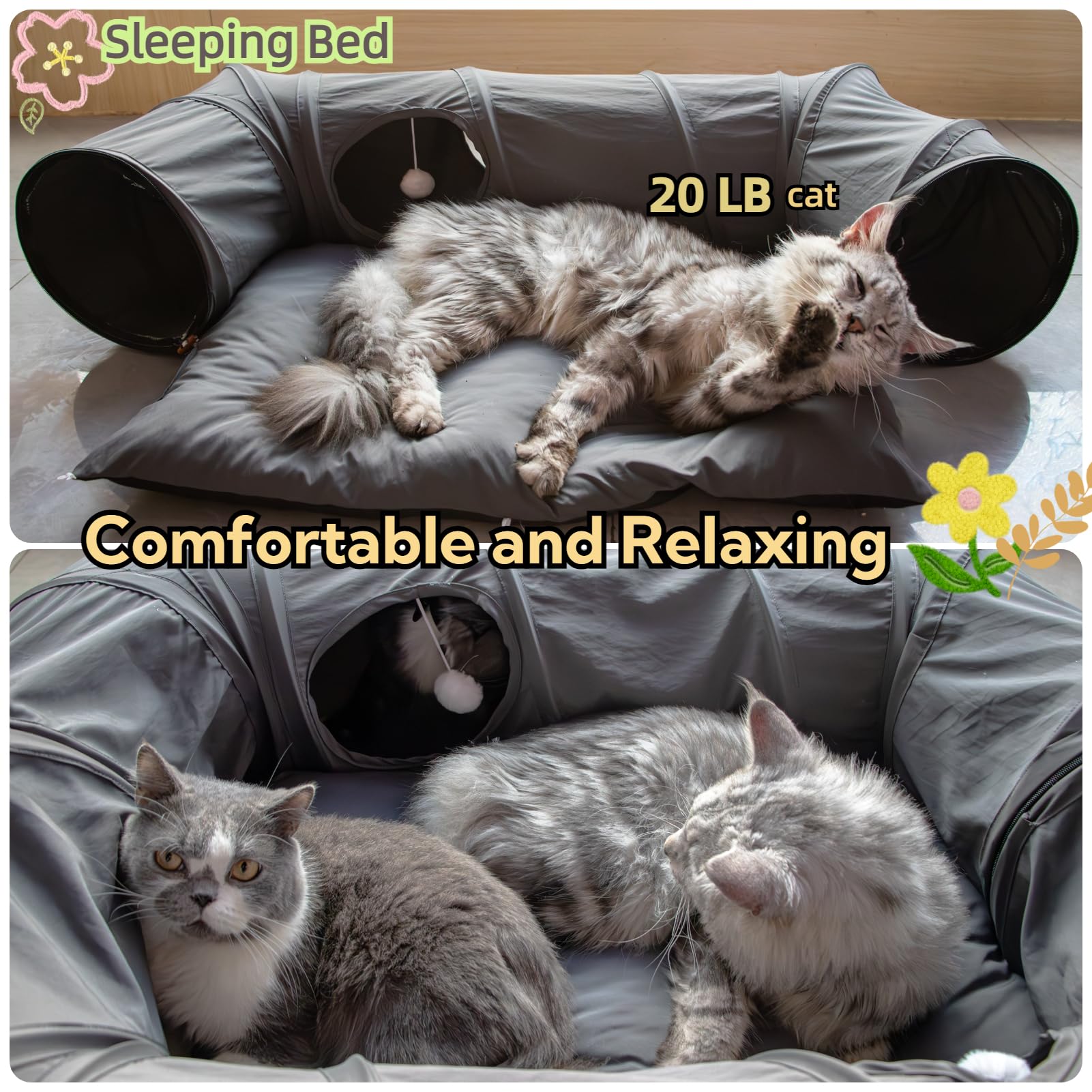 XxingSheep center mat detail highlighting a soft resting area for cats