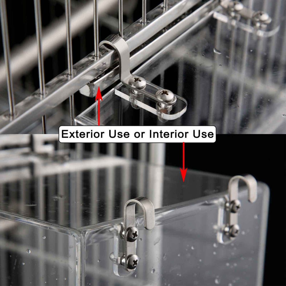 xxmbbjy easy-assembly bird bath with four hooks for quick setup.