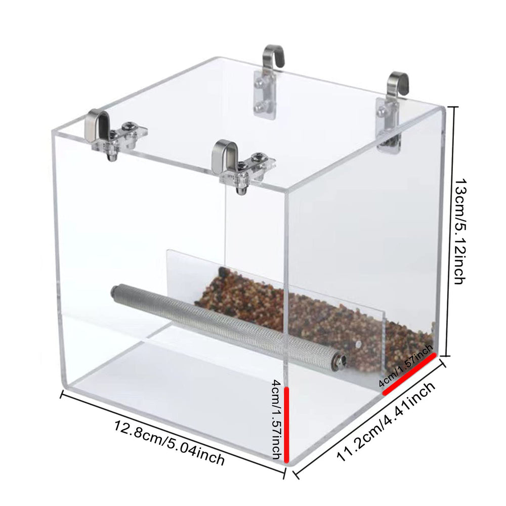 Xxmbbjy anti-slip stand bird feeder close-up highlights secure placement during active play.