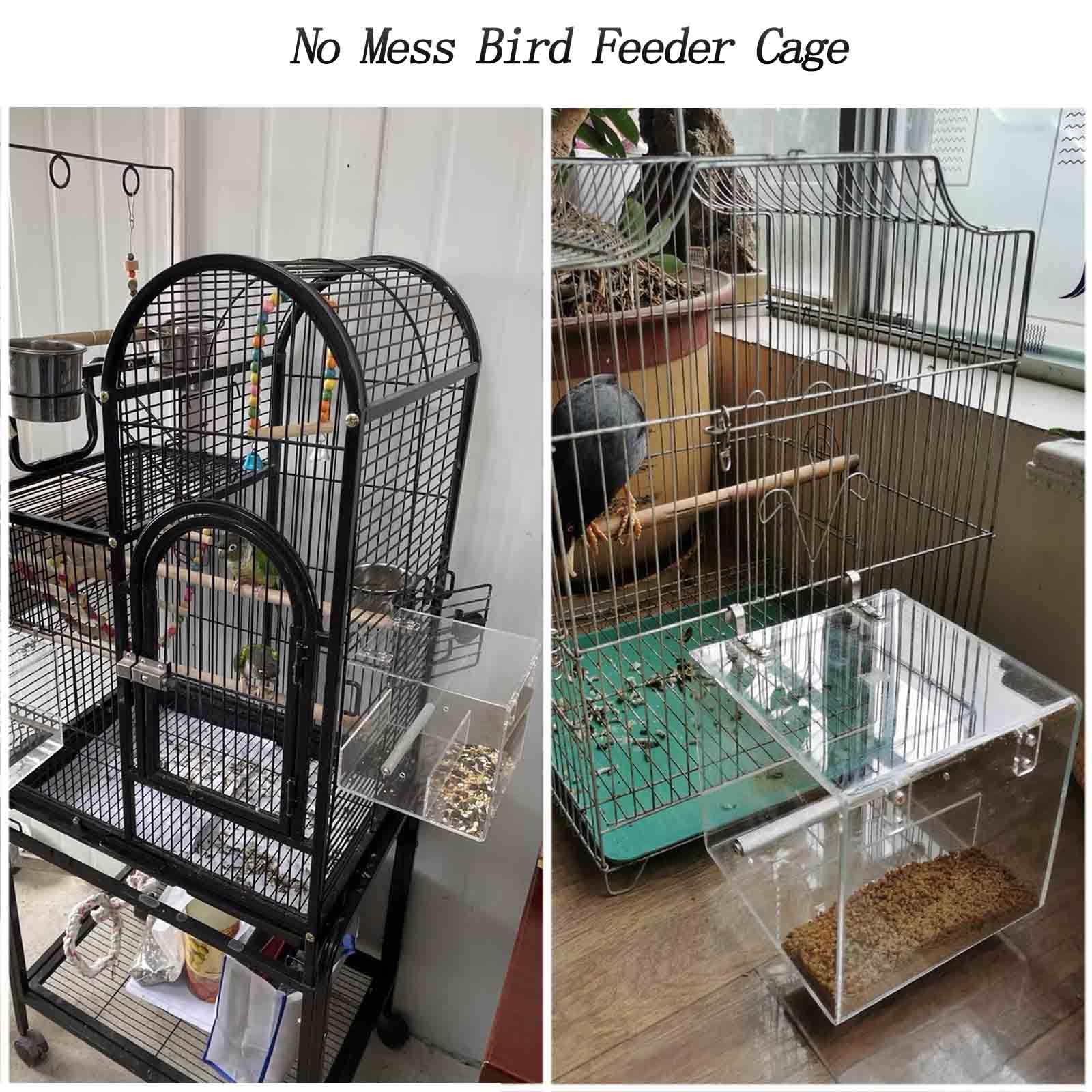 Xxmbbjy XL feeder suitable for small to medium birds like canaries and cockatiels