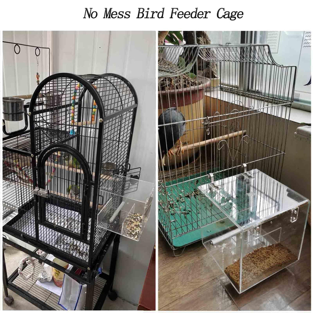 Xxmbbjy XL feeder suitable for small to medium birds like canaries and cockatiels