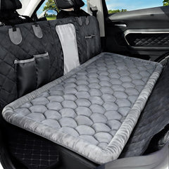 XYDongtong dog bed car seat cover gray with non-slip base for stable travel.