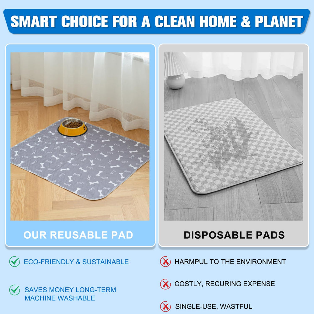 Xylora Puppy Pads with leak-proof edges protecting floors and furniture