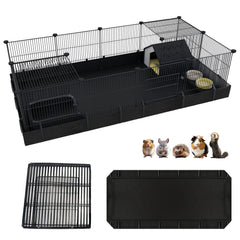 Xymoso DIY guinea pig cage with waterproof bottom for easy cleaning.