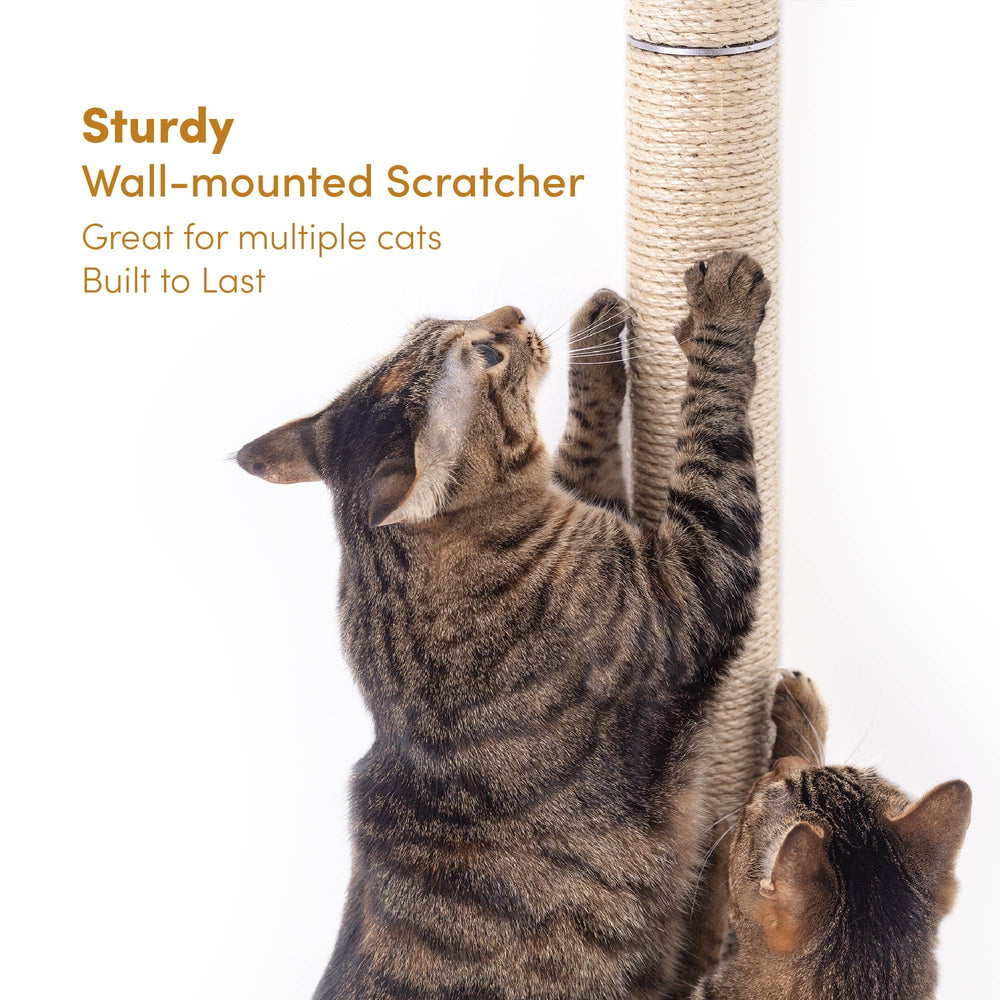 xympo natural sisal close-up emphasizes durable, eco-friendly scratching surface for long-lasting use.