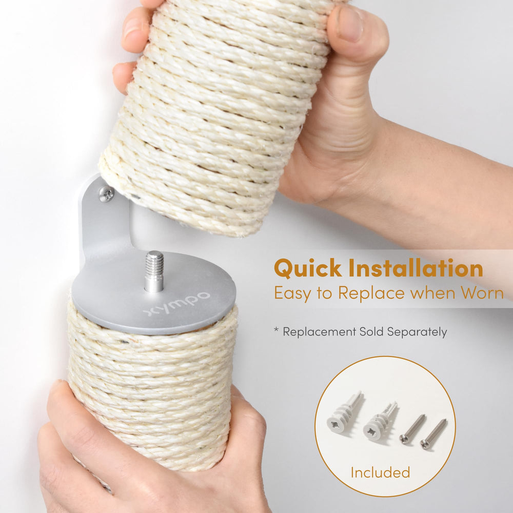 Xympo natural sisal texture detail for satisfying scratching
