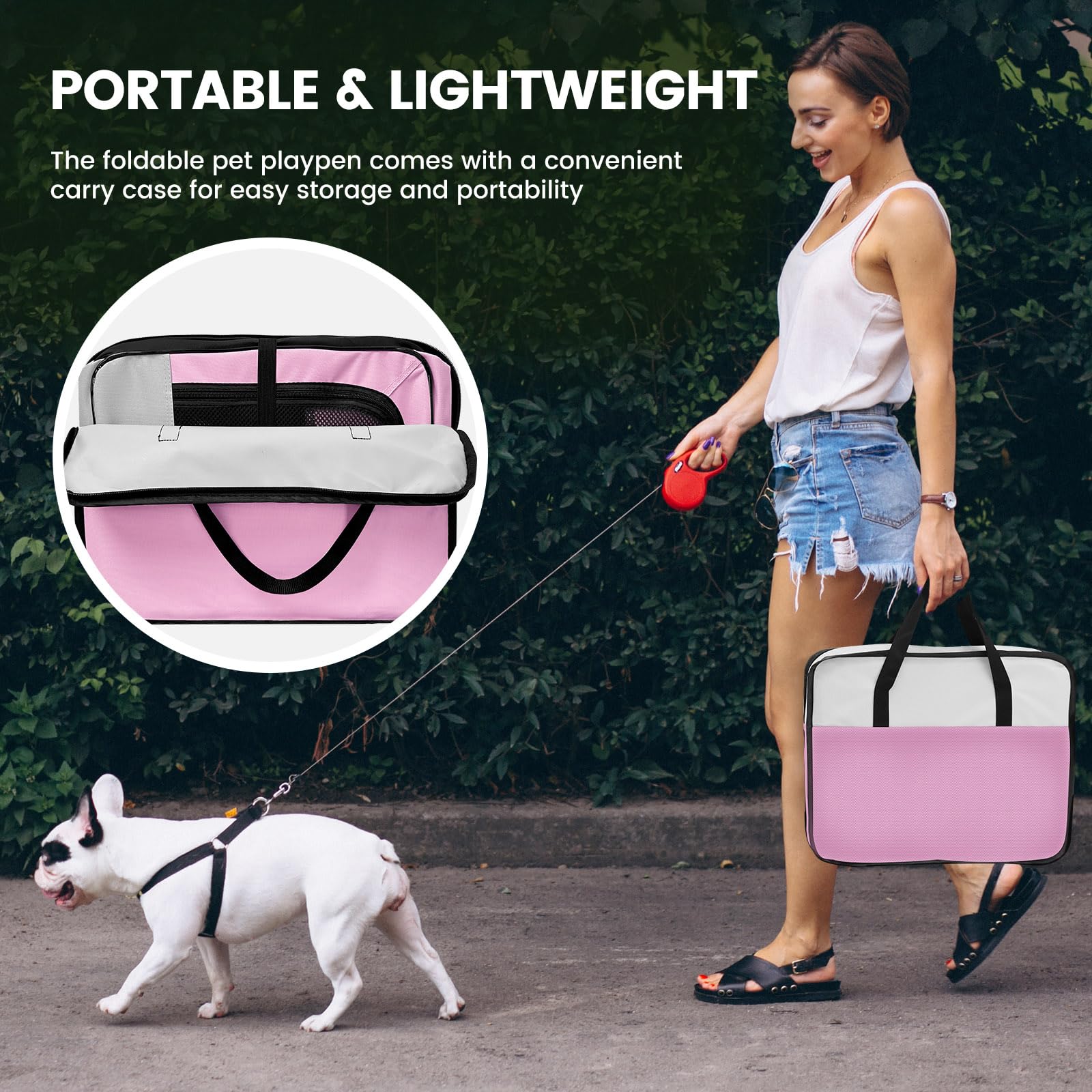 X-ZONE PET dog playpen outdoor-travel ready for park or camping adventures.