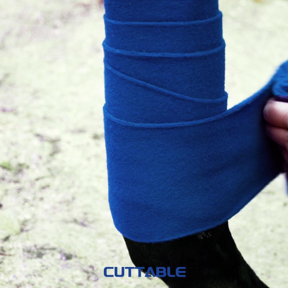Y.J TAILS blue breathable fleece wraps prevent heat buildup during use