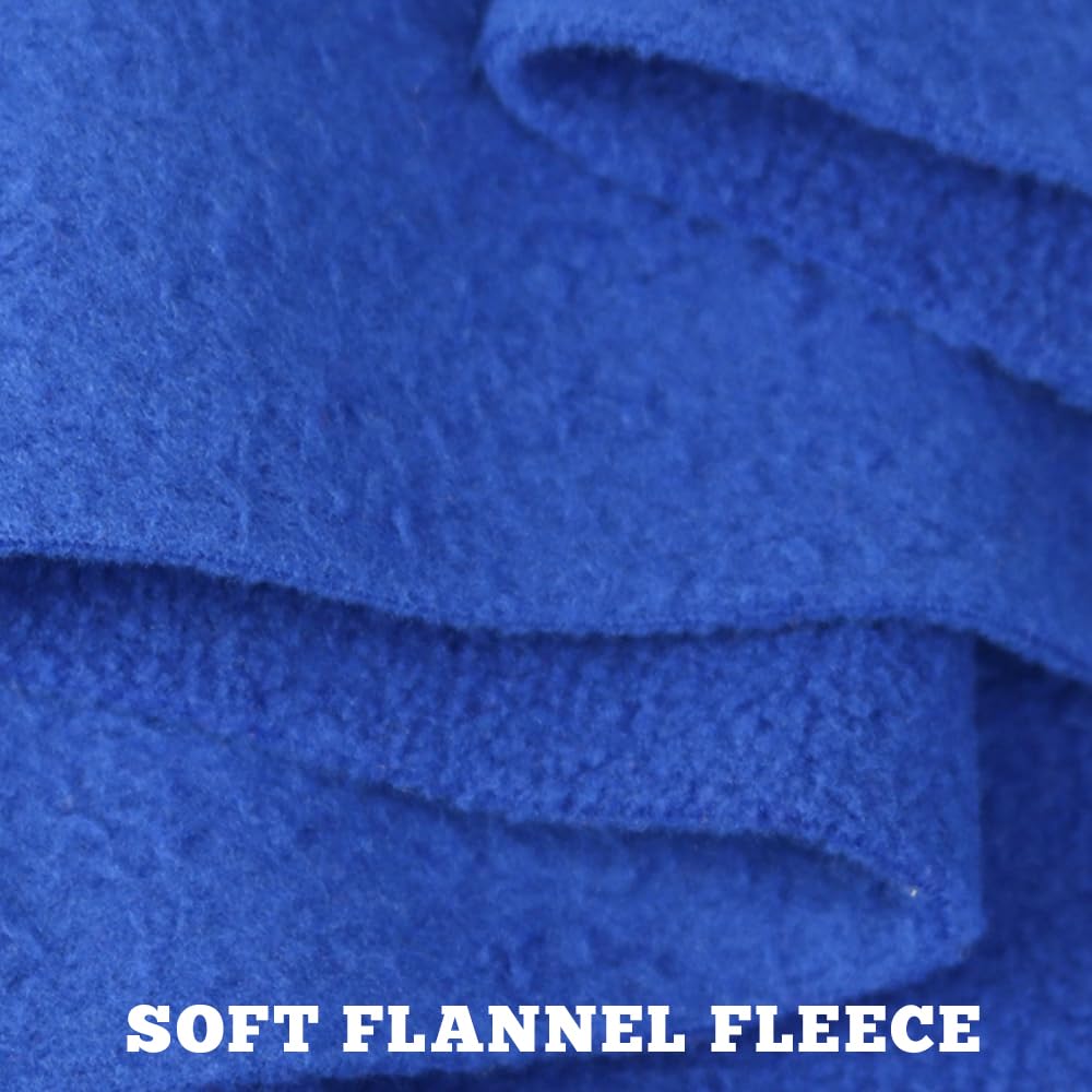 Y.J TAILS soft fleece wraps in blue with breathable fabric for comfort