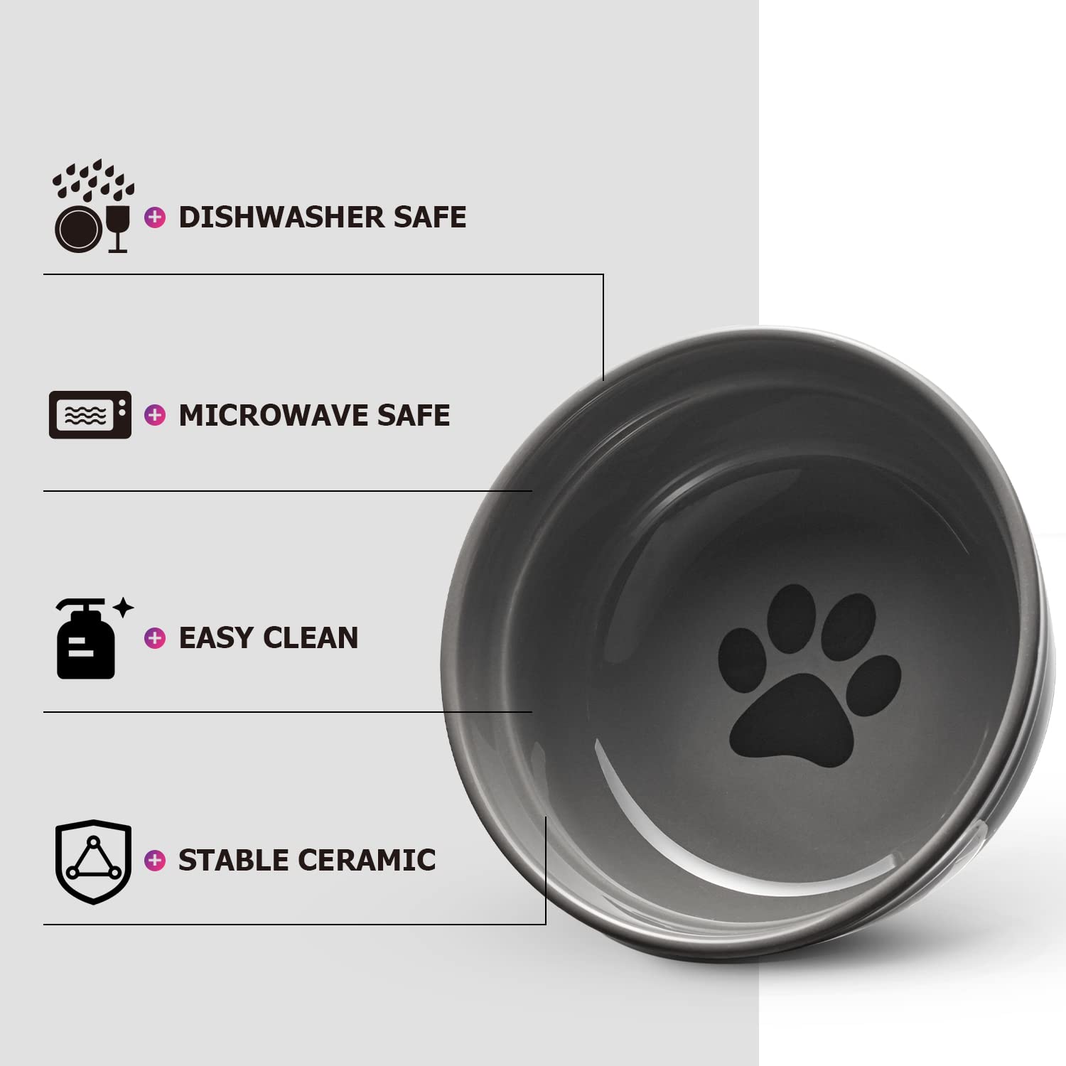 Y YHY ceramic bowls 24 oz capacity for medium pets