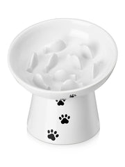 Y YHY slow feeder bowl front view highlights elevated design for comfortable eating
