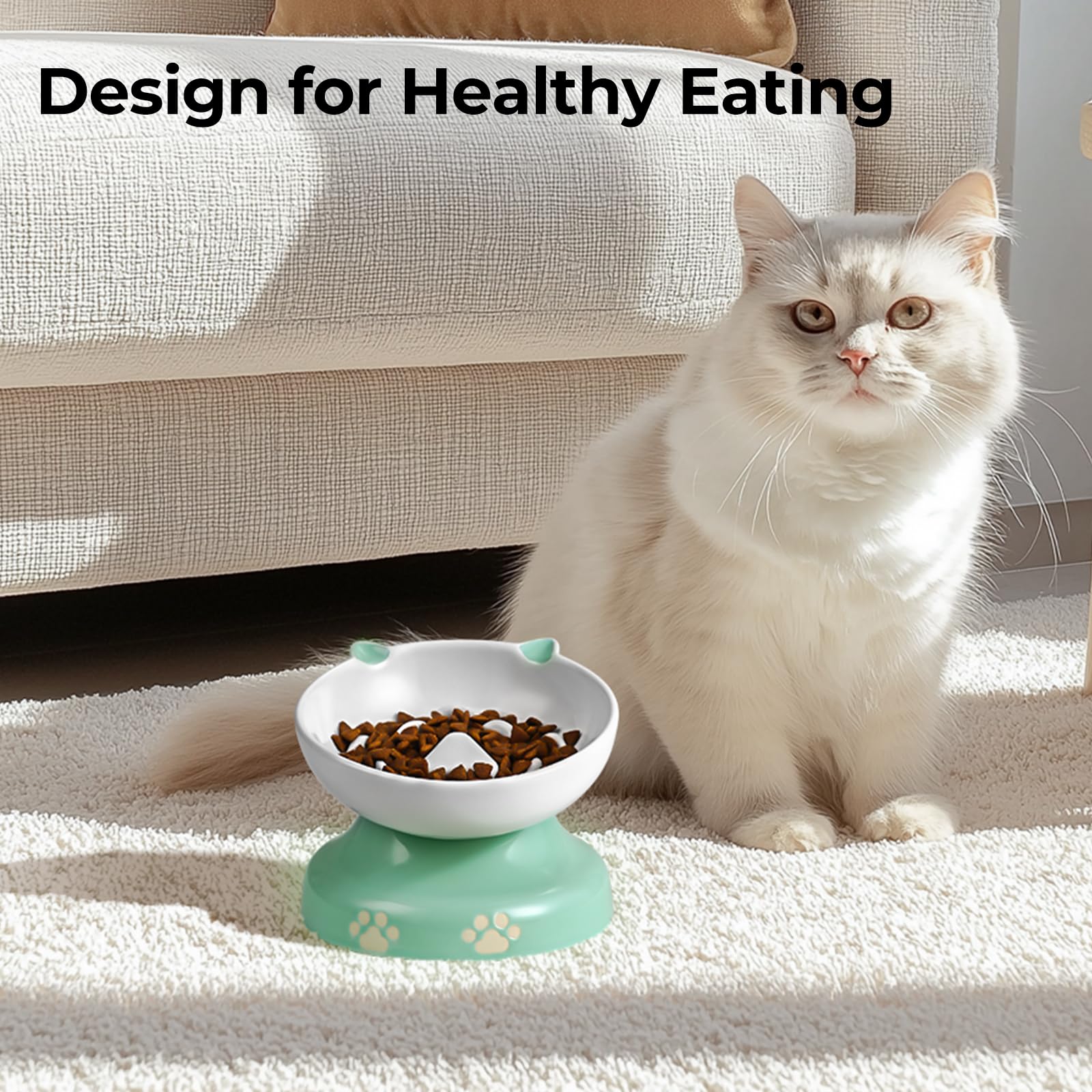 Y YHY green ceramic bowl adds calming aesthetic to feeding time