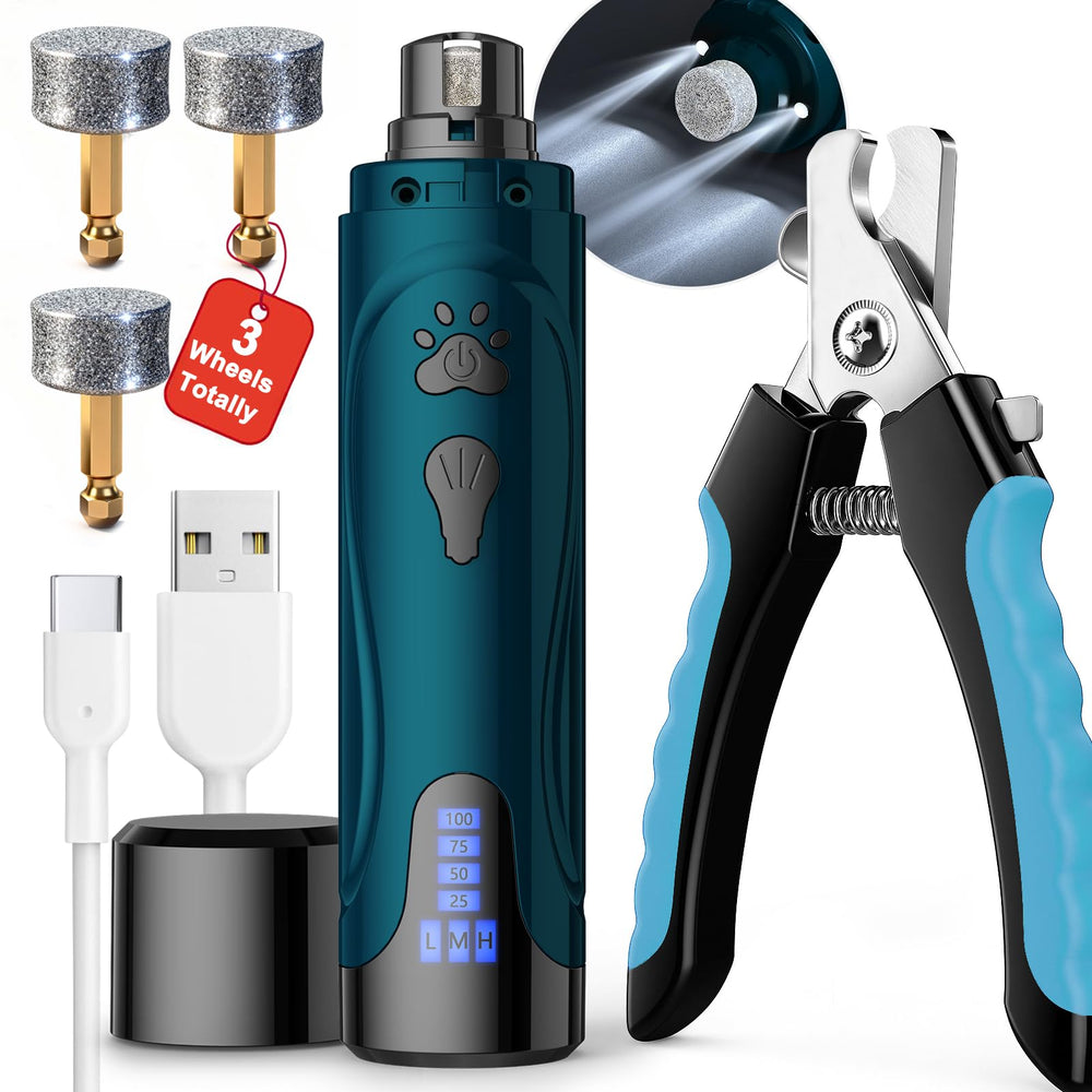 YABIFE dog nail-trimmers kit front view for easy at-home grooming.