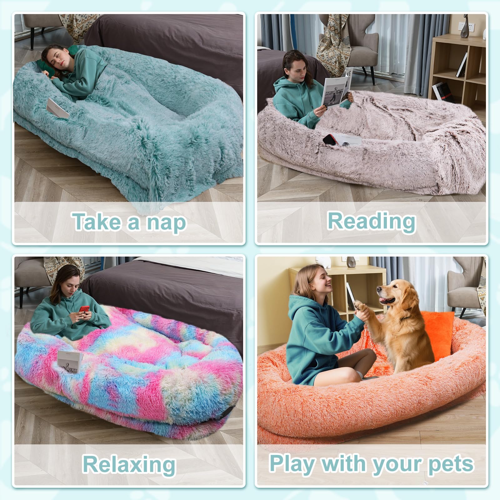 YAEM complete set with blanket and pillow for cozy lounging