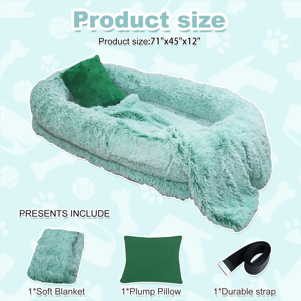 YAEM plush faux-fur top provides cozy softness for naps and cuddles