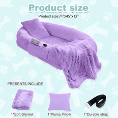 YAEM human dog bed with plush faux fur provides soft warmth and comfort