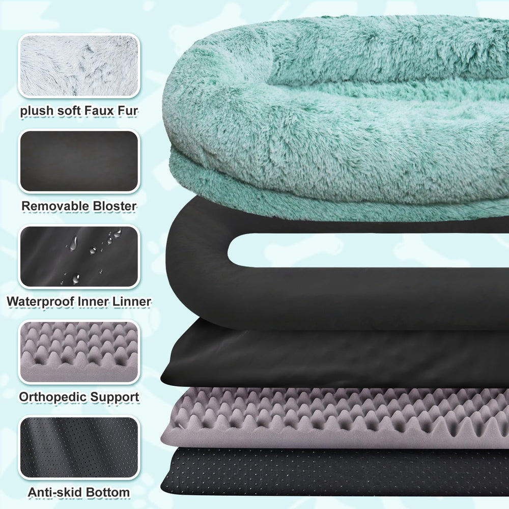 YAEM bed with side pocket and strap for convenient storage