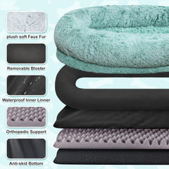 YAEM bed with side pocket and strap for convenient storage