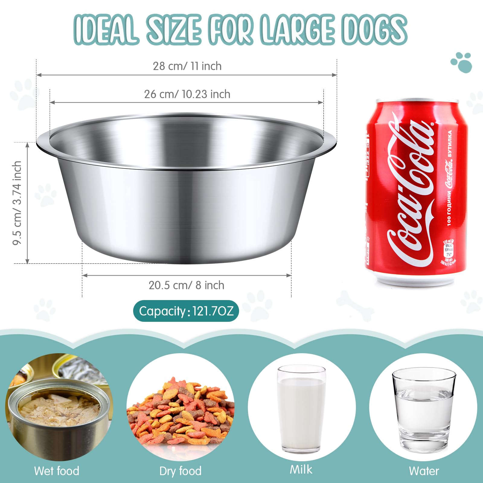 Yahenda dishwasher-safe dog bowls for easy cleaning after meals.
