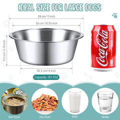 Yahenda dishwasher-safe dog bowls for easy cleaning after meals.