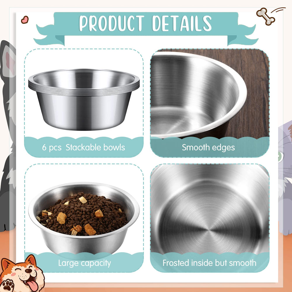 Yahenda stackable bowls save space in cabinets and during travel.