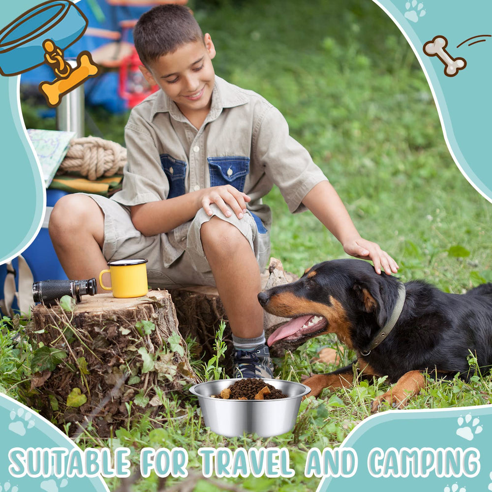 Yahenda portable metal bowls are lightweight yet stable for travel.
