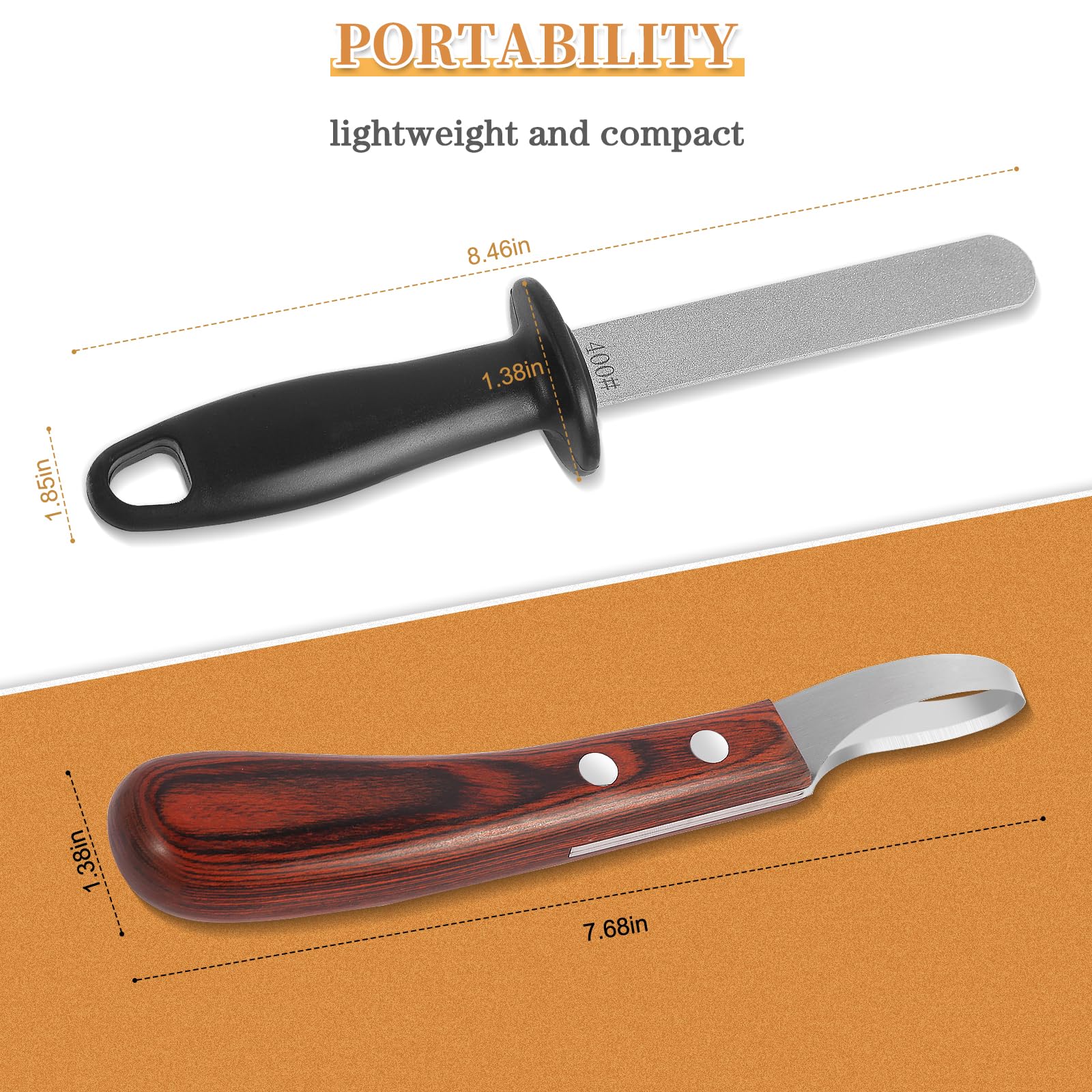YAHIKI hoof knife versatile for farm tasks like cutting twine.