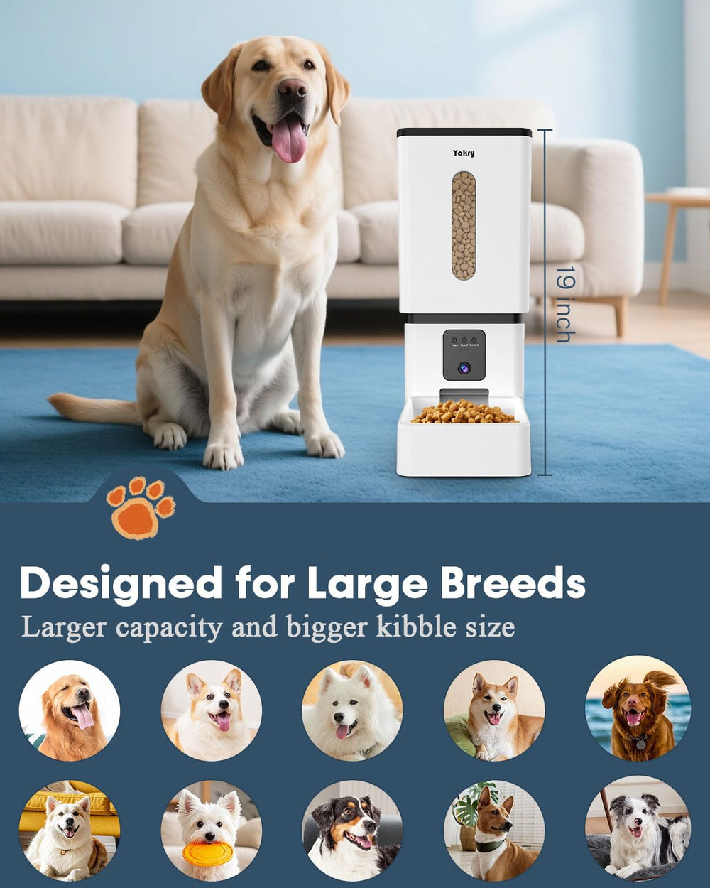 Yakry two-way audio lets you comfort your pet remotely and securely.