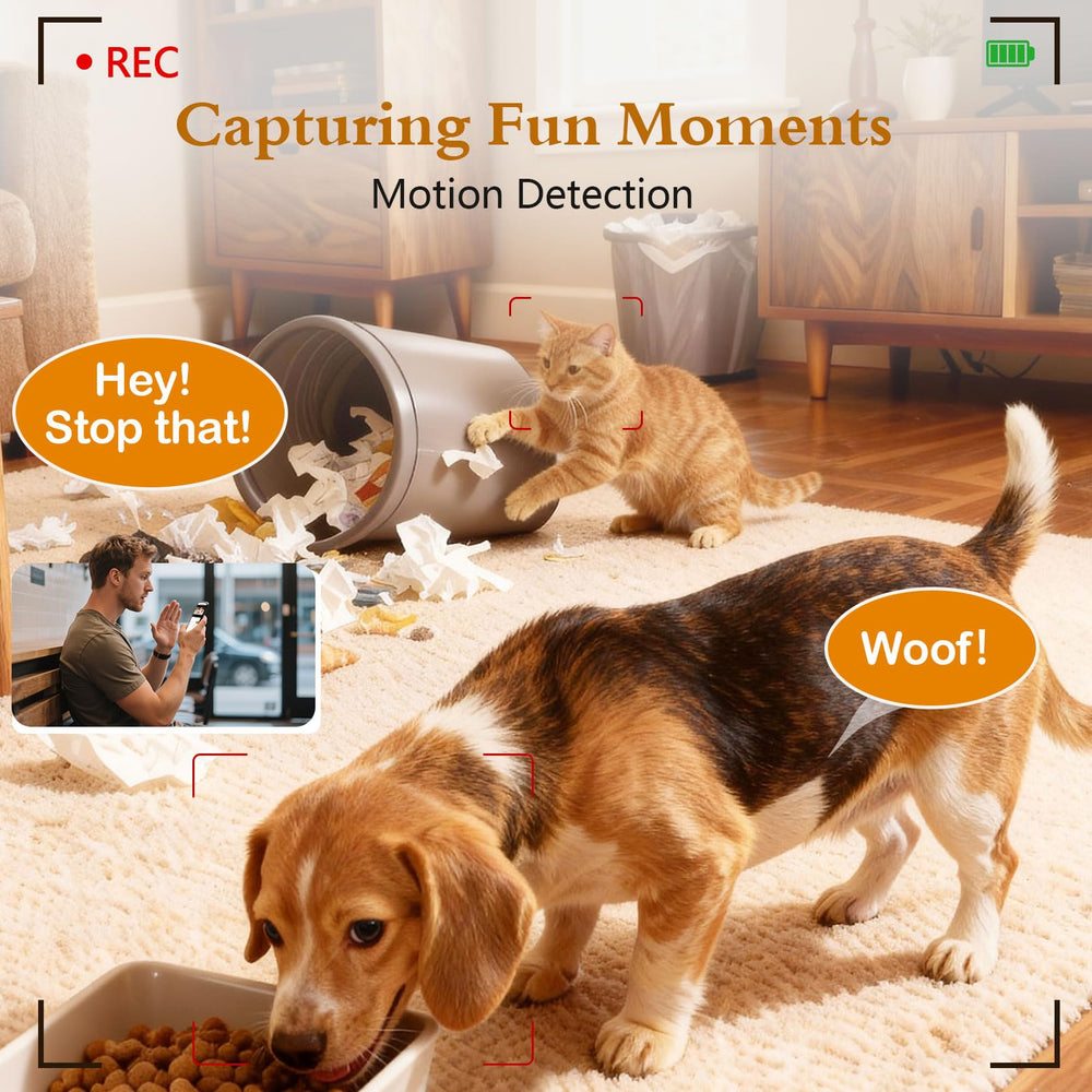 Yakry feeder with two way audio enables real-time conversations with pets.