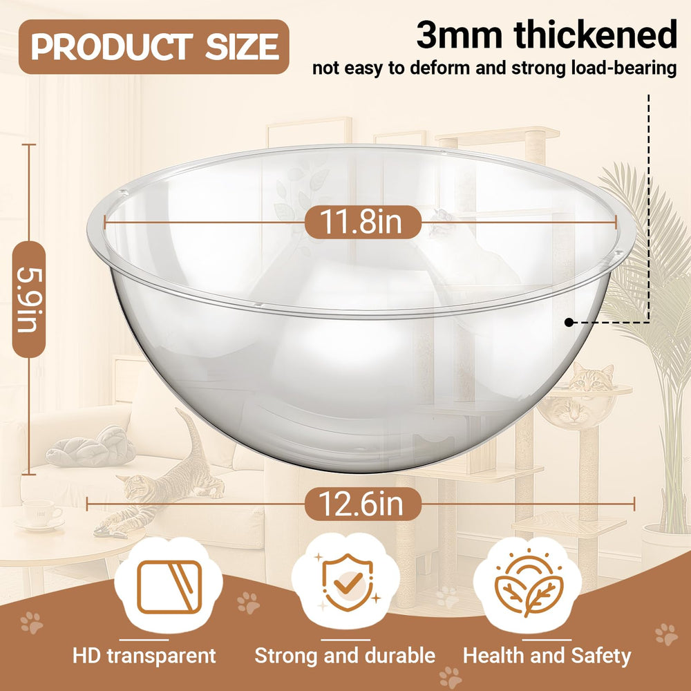 Yalikop acrylic dome close-up shows clear, shatter-resistant surface