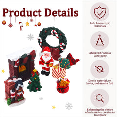 Yalikop Santa Claus aquarium statue brightens tank scenes