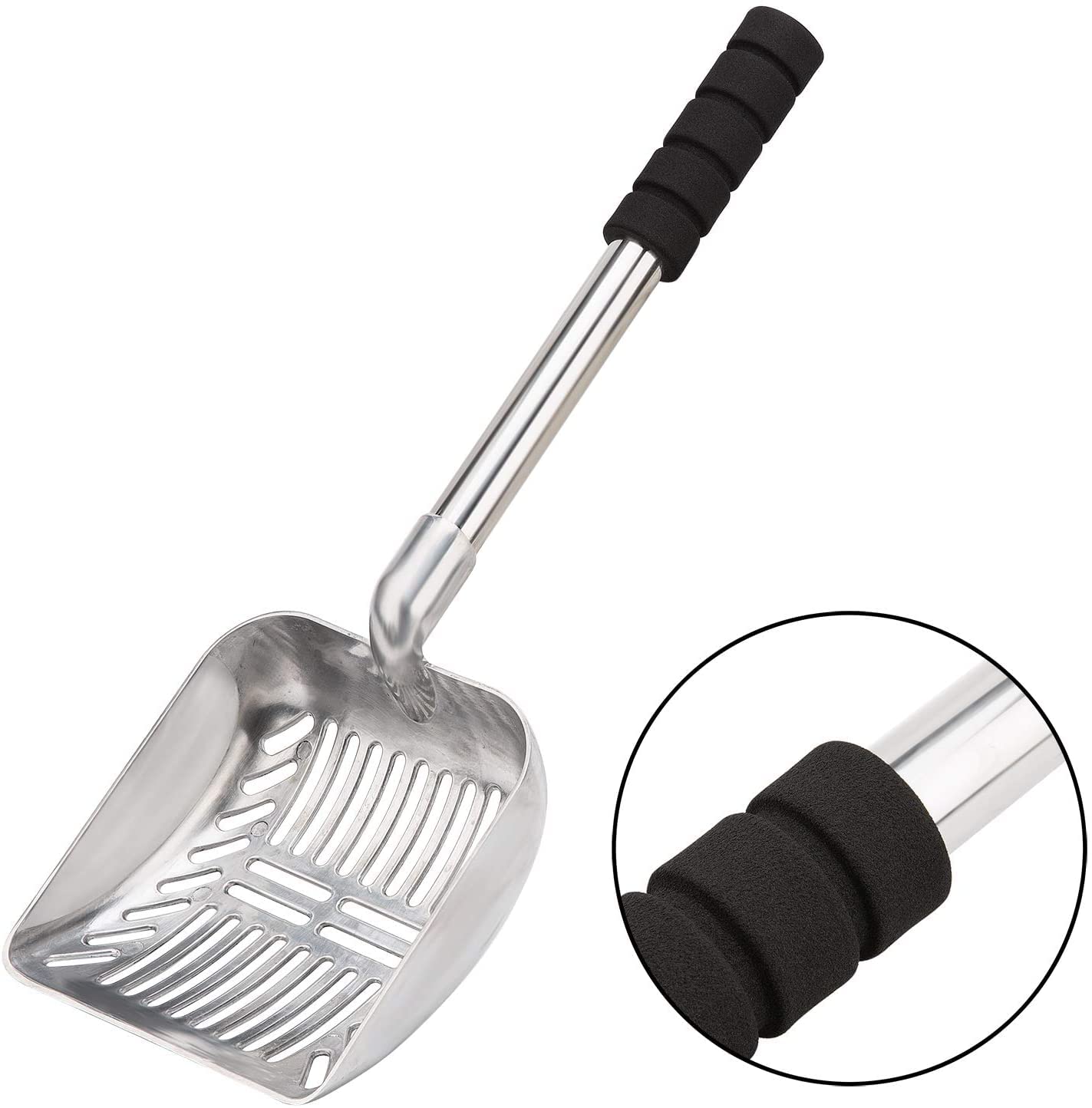 Yangbaga foam-padded grip provides comfortable, secure handling during long scooping sessions.