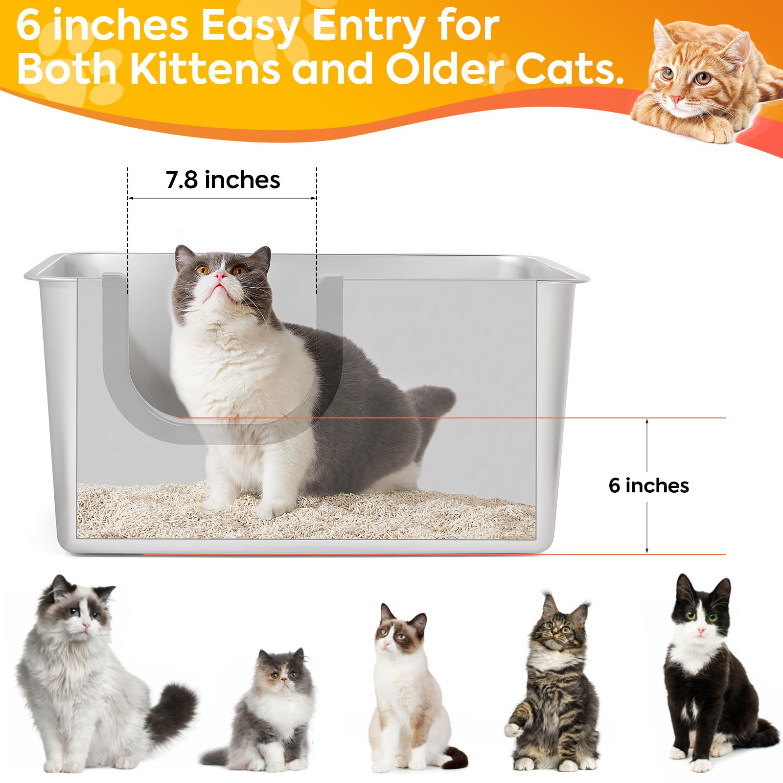 Yangbaga rolled edges safety image highlights no-scratch handling and cleaning