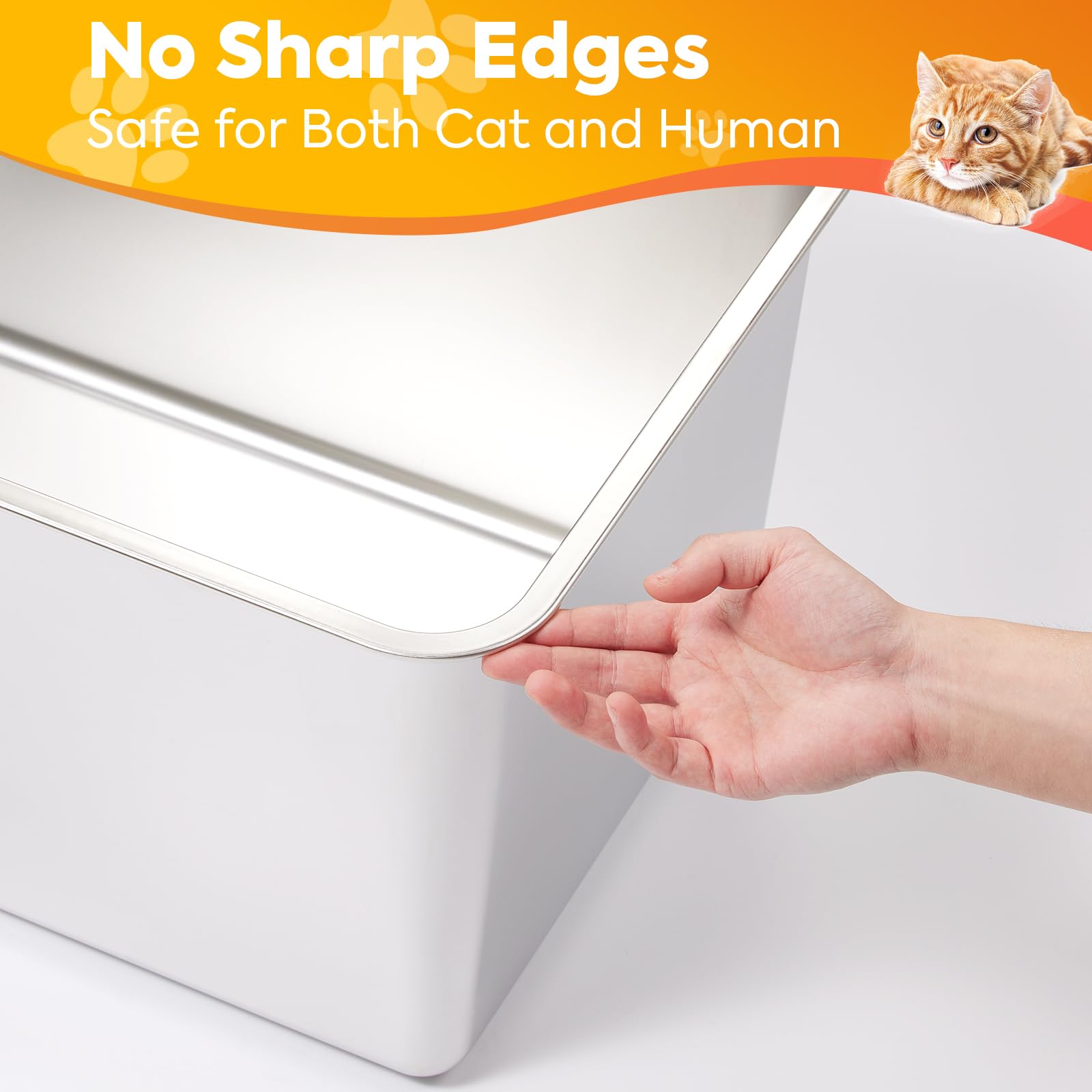 Yangbaga seamless 12-inch high sides design image emphasizes leak-proof containment