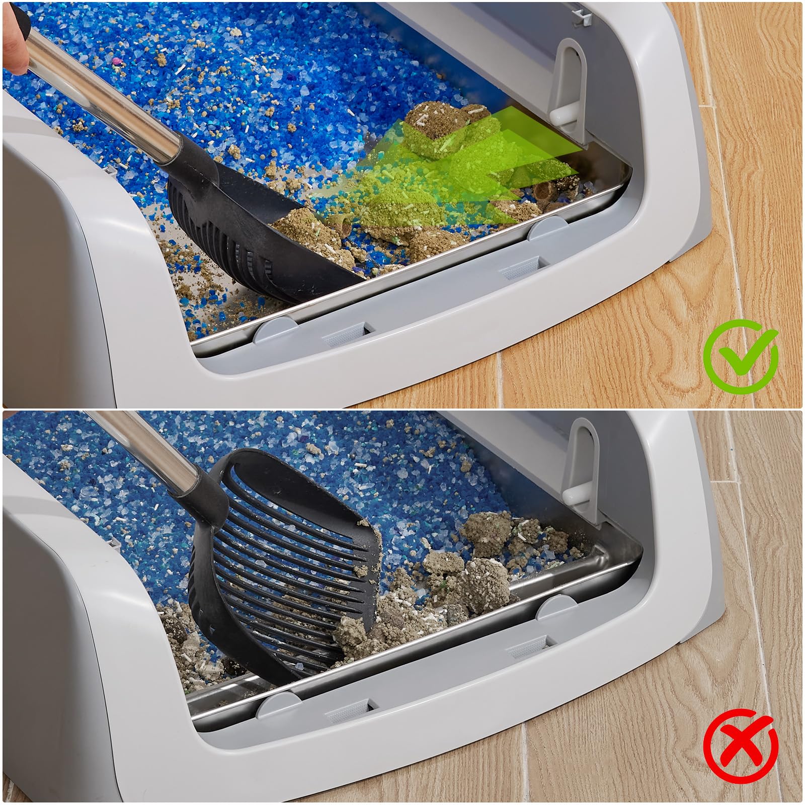 Yangbaga stainless steel reusable litter tray easy-clean design saves minutes per cleanup.