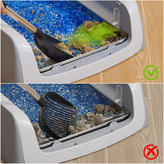 Yangbaga stainless steel reusable litter tray easy-clean design saves minutes per cleanup.