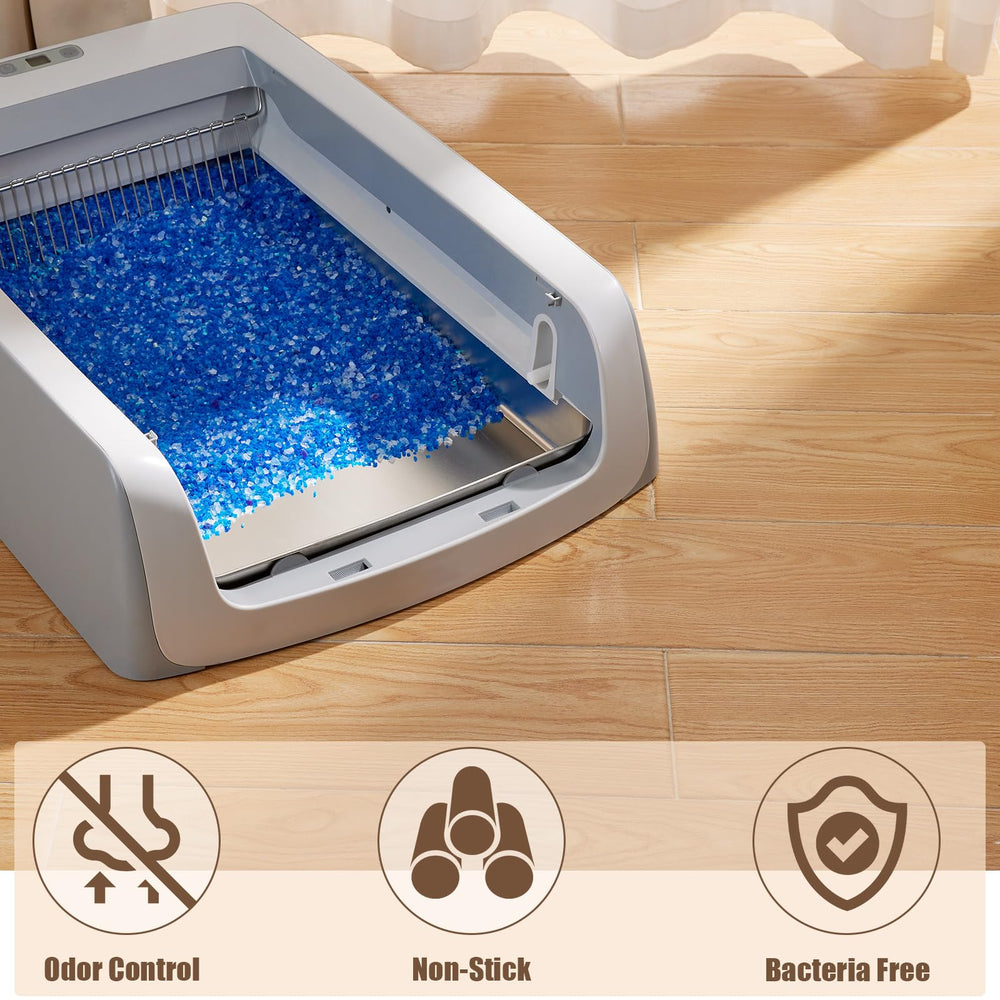 Yangbaga stainless steel reusable litter tray rust-proof build for long-term savings.